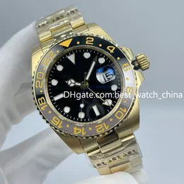 Watches of Men Yellow Gold Watch Men's Automatic Cal.2813 Ceramics Ceramic Bezel 316L Steel Jubilee Bracelet Super OWF Factory Maker 126713 126718 Date Wristmatches