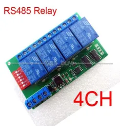 4 Channel DC 12V RS485 Relay Module Modbus RTU AT Command Remote Control Switch for PLC PTZ Camera Security Monitor8446215
