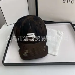 Projektant Balanciagas Cap Hat Wind Star Xiao Zhan Yang Mi ten sam styl B Baseball Cap Brim Letter Classic Cap Suncreen Mała twarz