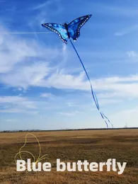 Kite New Style Butterfly Kite Long Tail Simulation Kids Bealth عالي الجودة من السهل الطيران 240228