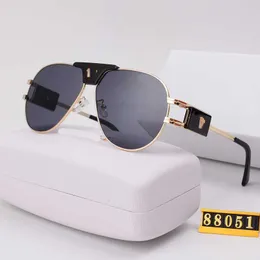Moda Top Quality Classic Pilot Style Gradient Sunglasses Men Women Luxury Brand Design Glasses Sun With Case 88051