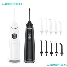 기타 구강 위생 Liberex 구강 내 관구 물 플라우저 휴대용 무선 치과 USB 충전식 IPX7 방수 4 모드 치아 청소 DHXDM