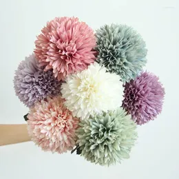장식용 꽃 인공 꽃 식물 시뮬레이션 볼 크리 산산이 양파 웨딩 홈 정원 장식 가짜 플로레스