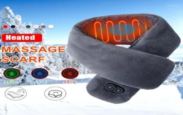 Winter Warm VibrationMassage Scarf Heated USB Heating Couple Neckerchief Plush Collar Scarves Cycling Caps Masks1928800