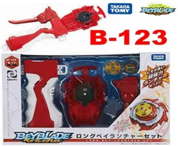100 Original Takara Tomy Beyblade Burst B123 Long Bey Launcher تم تعيينه كأبديلات Day Kids039S X05284105041
