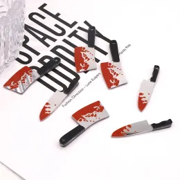 Jewelry Wholesale 100pcs/pack Acrylic Charms Halloween Killer Dagger Kitchen Knife Earring Pendant Haruku Punk Jewelry Make Accessory