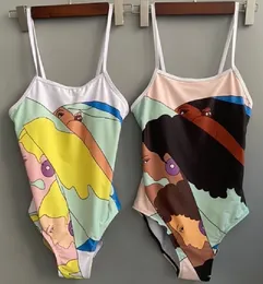 Lüks Kadın Mayo Seksi Bikinis Set Tekstil Mektubu Baskılı Bayanlar Bodysuit Mayo Plaj Partisi Kadın Yüzme Takım