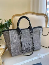 2024 Designer Grandi Borse da spiaggia Deauville Borse di lusso Borsa Negozio Borsa a tracolla da viaggio Borsa da donna con catena di perle da uomo Borsa a tracolla moda Pochette da viaggio