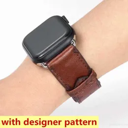 Designer38mm 40mm 41mm 42mm 44mm 45mm Fashion Designer Watch Straps for iwatch Series 1 2 3 4 5 6 7 SE Top Quality Leather Smart Bands Deluxe Wristband Watchbands Wearab