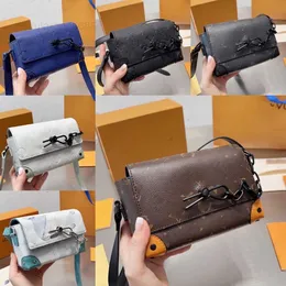 10A Borsa a portafoglio di design di alta qualità per uomo e donna, stampa a tracolla Tracolla regolabile Finiture in pelle di tela Crossbody