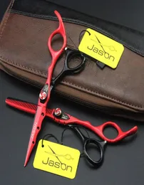 60Inch Jason JP440C Hair Scissors Professionella frisörssdss sax som skär tunnare sax med Bag Barber Shop Suppli6625506