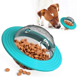 Alimentando suprimentos de quebra-cabeça multifuncionais para animais de estimação, universal para cães e gatos, tigela de comida com vazamento, frisbee de treinamento físico, brinquedos interativos.