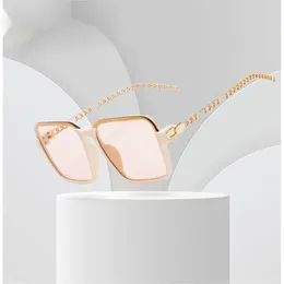 Square Minimalist Fashionable Trendy Korean Version Personalized Large Frame Round Face Slimming Sun Shading Sunglasses Glasses