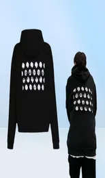 Margiela margella039s broken hole sweater hollowed out digital couple MM6 joint loose autumn Hoodie2344102