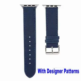 Designer Luxury Watchbands Straps Compatible with Apple Watchband 38mm 40mm 41mm 42mm 44mm 45mm Designer Retro Leather Band Rand Classic Band Buckle for IWatch Ser