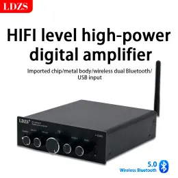 アンプLDZS Bluetooth 5.0 Hifi Power Amplifier 100WX2チャンネル2.1ホームカーデジタルオーディオアンプUSB UDISK TF Music Player