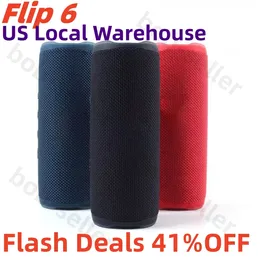 Flip6 Flip7 무선 Bluetooth 스피커 미니 휴대용 IPX7 FLIP6 방수 휴대용 스피커 야외 스테레오베이스 음악 트랙 독립 TF 카드 5 로컬 창고