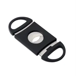 Partihandel röktillbehör Portable Cigar Cutter Cigar Accessories Scissors Manual rostfritt stål Cigarres Tools 9x4cm LT793