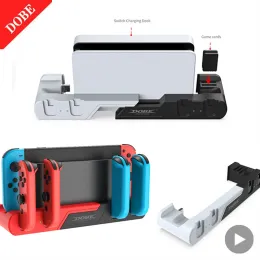 Chargers Charging Dock Base for Nintendo Switch OLED Console Joy Con Battery Charger Joycon Controller Accessory Docking Station Support