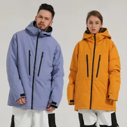 Jaquetas de inverno novas jaquetas de esqui das mulheres dos homens esportes ao ar livre jaquetas de snowboard à prova de vento à prova dwindproof água térmica respirável roupas de neve