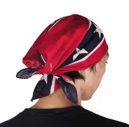 Flagge der Konföderierten, Bandanas, Lumpen, Kopfbedeckungen, Bürgerkriegsflagge, 55 x 55 cm, Bandana-Stirnband für Erwachsene, Bandanas aus nationaler Polyester-Baumwolle, 8819160