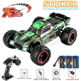 Cars HAIBOXING 2105A T10 1:14 75KM/H 4WD RC Car Brushless RC Cars High Speed Drift Monster Truck for Kids vs Wltoys 144001 Toys