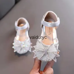 Flat shoes Kids Shoes Bow Flats ldrens Princess for Girl Sandals 2023 New Spring Summer Comfortable Little E645H24229
