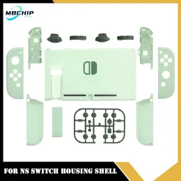 Case Matcha Green DIY Pełny zestaw wymiany zamiennikowy Mieszkanie dla konsoli Nintendo Switch Joycons z klawiszami ABXY Direction Zr Zl Lr Sr Sr