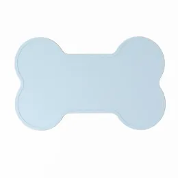 Tapete de alimentação para animais de estimação à prova d'água para cães e gatos, cor sólida, silicone, almofada de comida, tigela para animais de estimação, tapete para beber, tapete de alimentação, jogo americano, lavagem fácil