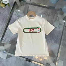 Nowe koszule Baby T Summer Girls Chłopcy Rozmiar krótkiego rękawu 100-150 cm Designer Ubrania dla dzieci Wzór owoc
