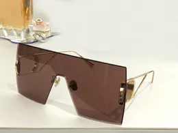 Oversized Rectangle Sunglasses Gold Gray Lens for Women Glasses Shades Occhiali Da Sole UV400 Eyewear