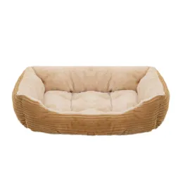 Matten Plüsch Haustier Katzenhundbett Weiche Quadrat Katze Katzenbett für kleine mittlere Hunde Haustier Sofa Bett Winter Hund Schlaf Matte Kissen