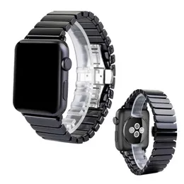 Apple Watch Ultra 49mm Band 45mm 45mm 44mm 44mm 42mm 38mmアクセサリーステンレススチールバタフライブレスレットIWATCH 8 7 6 5 4 3 2 SEカテゴール42mm 49mmバンド45mm 45mm 45mm 44mm 44mm 44mm 44mm 44mmのデザイナーラグジュアリーストラップ