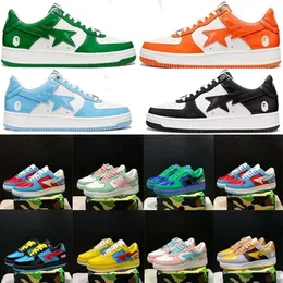 2024 New Designer Shoes, Sports Shoes, Men's and Women's Low Top Black and White Baby Blue Orange Camo