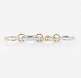 Кольца Halley Gemini Spinelli Kilcollin от дизайнера бренда Новинка роскошных ювелирных украшений из золота и стерлингового серебра Кольцо с застежкой Hydra из 18-каратного ЗОЛОТА