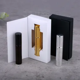 Flaska 20st/parti 10 ml spray parfymflaska med förpackningsbox tom påfyllningsbara glasparfymflaskor atomizer tom flaska