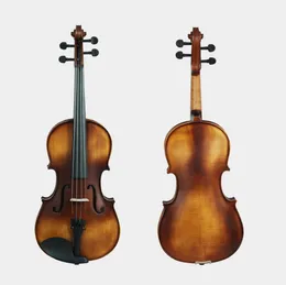 Vintage matt viola, gran solid träfärgade svarta tillbehör, nybörjarprestanda, viola
