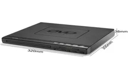 Tragbarer DVD-Player für TV, unterstützt USB-Anschluss, kompakter Multi-Region-DVDSVCCDCDDisc-Player mit Fernbedienung, nicht unterstützt