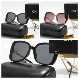 Designer Ch Sunglasses for Mens Women Luxury Chan Accessories Glasses Fashion Eyewear Diamond Square Sunshade Crystal Shape Sun Full Package Sunglass A71t