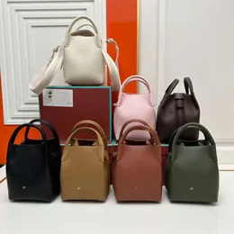 LP27 Brand Bucket Bag Designer Tote Bag High Quality Real Leather Bales Genuine Leather Handbags Soft Feel Understated Luxury Lifestyle Bags 240229