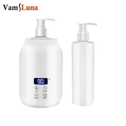 Bottiglie 250ML Scaldaolio elettrico per massaggio Riscaldatore per crema per lozione digitale con display a LED Dispenser per bottiglie per la casa Pro Salon Spa Massage