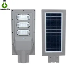 Lampada solare 30W 60W 90W Impermeabile IP65 Lampada da parete stradale PIR Sensore di movimento Illuminazione esterna di sicurezza per giardino stradale con palo5973344