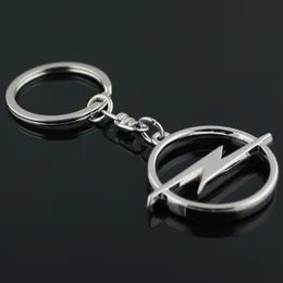 5pcs الكثير من الموضة المعدنية 3D شعار السيارة مفتاح سلسلة المفاتيح Keyring Key Ring Chaveiro llavero لأوبيل Auto Car Accessories WHOL229P