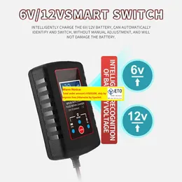 2-AMPカーバッテリー充電器6V 12Vスマートオートマチック充電器メンテナートリクル充電器用芝刈り機モーターモーターサイクルボートマリンL23127 LL