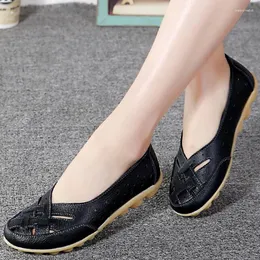 Casual Shoes Women Flat 2024 Breathable Leather For Loafers Soft Flats Female Zapatos Para Mujeres