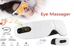 4D Inteligente Vibração Elétrica Olho Massageador Bluetooth Música Fadiga Alívio Massagem Terapia Máscara Dobrável Dispositivo de Cuidados 2101087485272