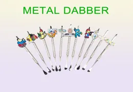 Металлическая трубка Dabber Cartoon Metal Dabber стеклянные бонги инструментводопроводная трубка нефтяные вышки аксессуары для курения для стекла лук6486484