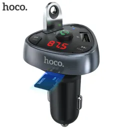 Kit HOCO PD fast Charge USB Car Charger LED Display FM Transmitter Modulator Bluetooth Handsfree Car Kit Audio MP3 Player for iphone