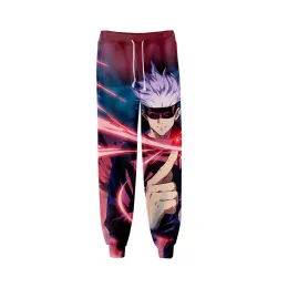 Byxor jujutsu kaisen byxor 3d jogger pant flicka pojke byxor barn långa byxor harajuku sweatpants japanska anime byxor barn storlek storlek