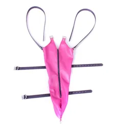 Rose Lila PU Leder Armbinder Slave Fetisch Armbinder Handschuh SM BDSM Sexy Bondage Fesseln Sexspielzeug für Frauen Weibliche Produkte6744307